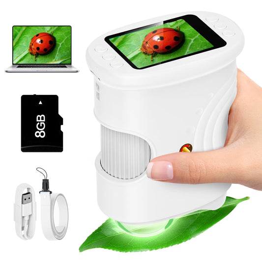 Alotwan Kids Microscope pocket-size design for on-the-go exploration.