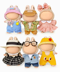 ALOVAK 6-outfits set for collectible dolls, ready for display and creative styling.
