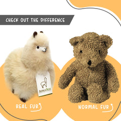 AlpacaNext gift-ready beige alpaca stuffed animal for birthdays