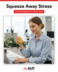 ALPI Potato reliever on a desk adds humor while easing tension