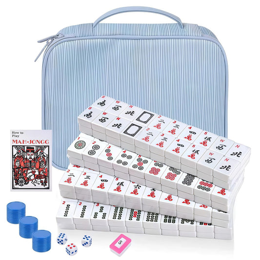 ALRALLI portable mahjong tiles for durable, smooth gameplay on any table