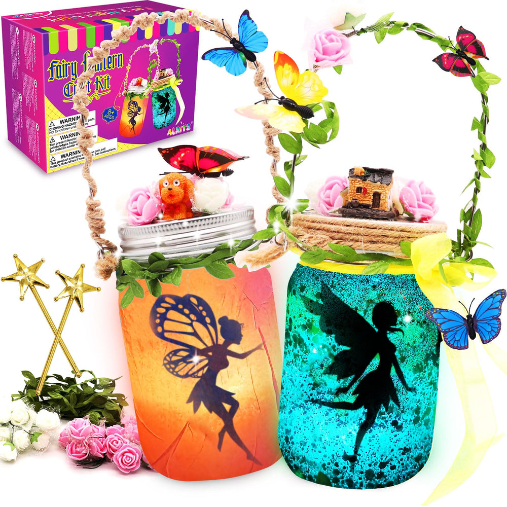 Alritz Fairy Lantern Kit jars ready for a cozy, kid-friendly night light project.