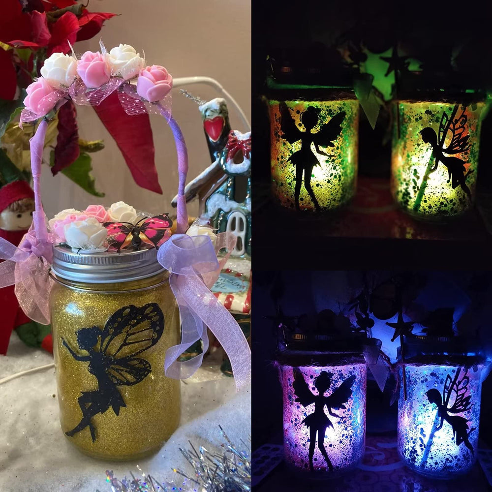 Alritz Fairy Lantern Kit remote control for color-changing lighting effects.