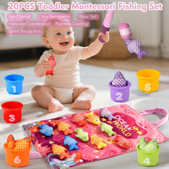 Alsatic colorful fish – vibrant pieces to boost color recognition and hand-eye coordination.
