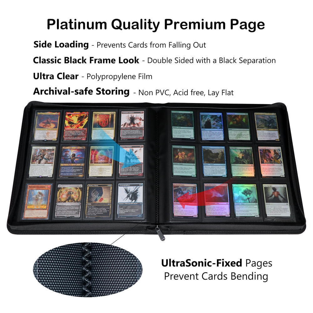 Alteagle binder zipper closure keeping cards secure during transport