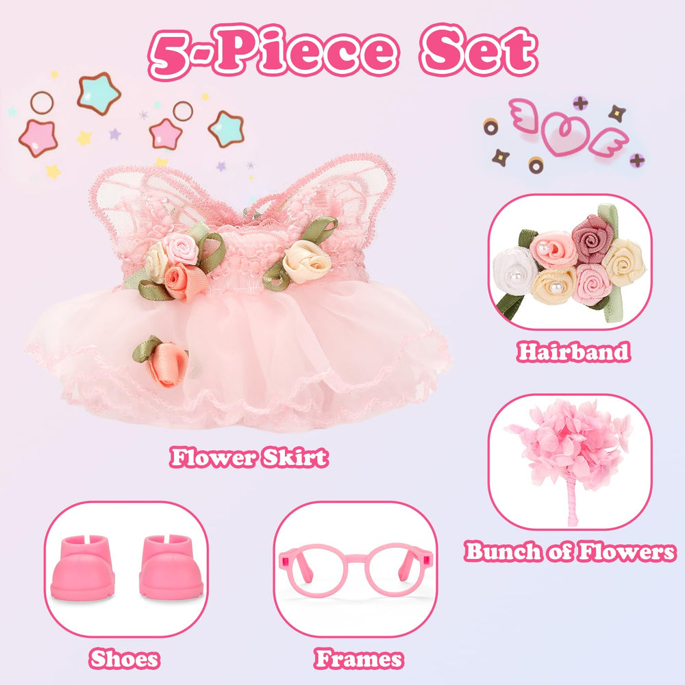 ALTRJO 17cm doll dress close-up shows neat stitching and quality fabric.