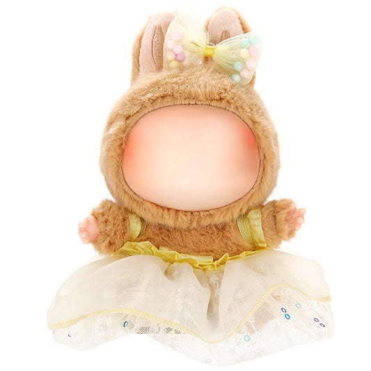 ALTRJO Labubu 17cm doll dress with yellow gauze skirt for stylish play