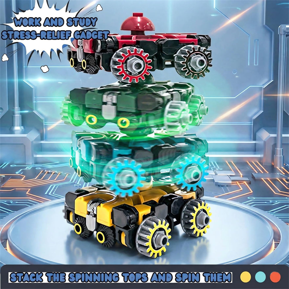 Altuco 4-pack transformable fidget spinner battle vehicle ready for action-packed pretend play