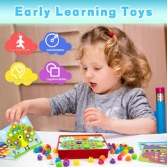 AluAbi Button Art Toy ready for gifting with colorful, educational play