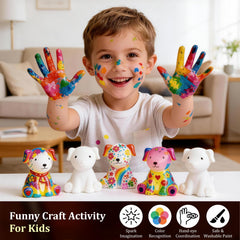 AluAbi color palette and brushes enable vibrant, easy painting for kids