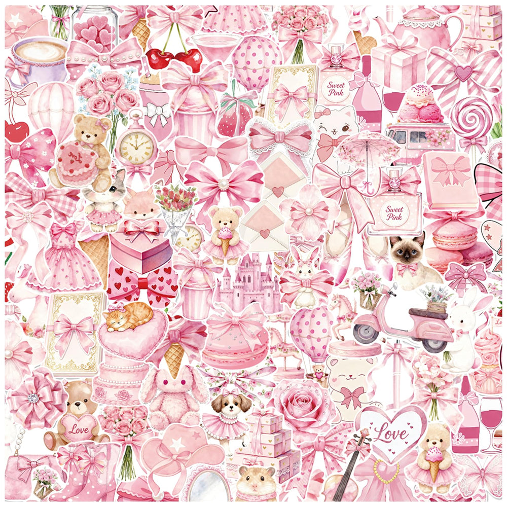 Alynta sticker set for laptops and luggage, easy to apply and remove.