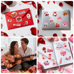 Alynta Valentines stickers on luggage for easy identification