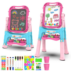 Amagoing Easel with adjustable height for growing kids, enabling comfortable painting sessions.