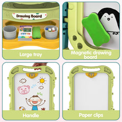 Amagoing easel magnetic dry erase board for quick, mess-free doodling.