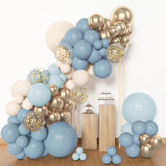 Amandir 10-inch metallic gold confetti balloons sparkle in celebrations.