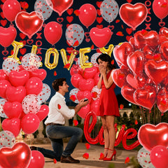 Amandir 12in red latex balloons for quick, festive balloon garlands