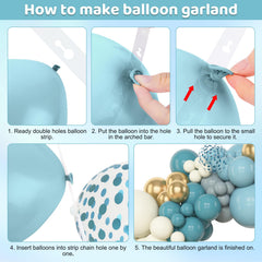 Amandir arch strip and tools simplify DIY balloon garland assembly.