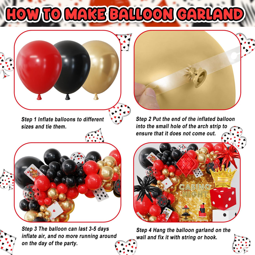 AMANDIR crown foil balloon as a standout casino night accent