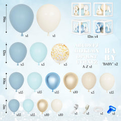 Amandir dusty blue baby boxes add playful focal points
