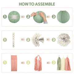 Amandir dusty pink paper flowers: charming blooms for photos and venue.
