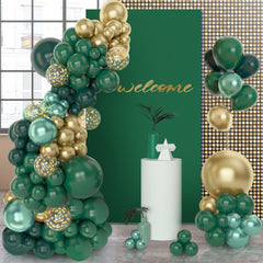 Amandir green latex balloons expand garland variety for playful party themes.