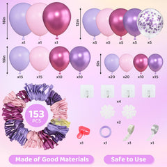 Amandir pink 12-inch balloons adding depth to a backdrop