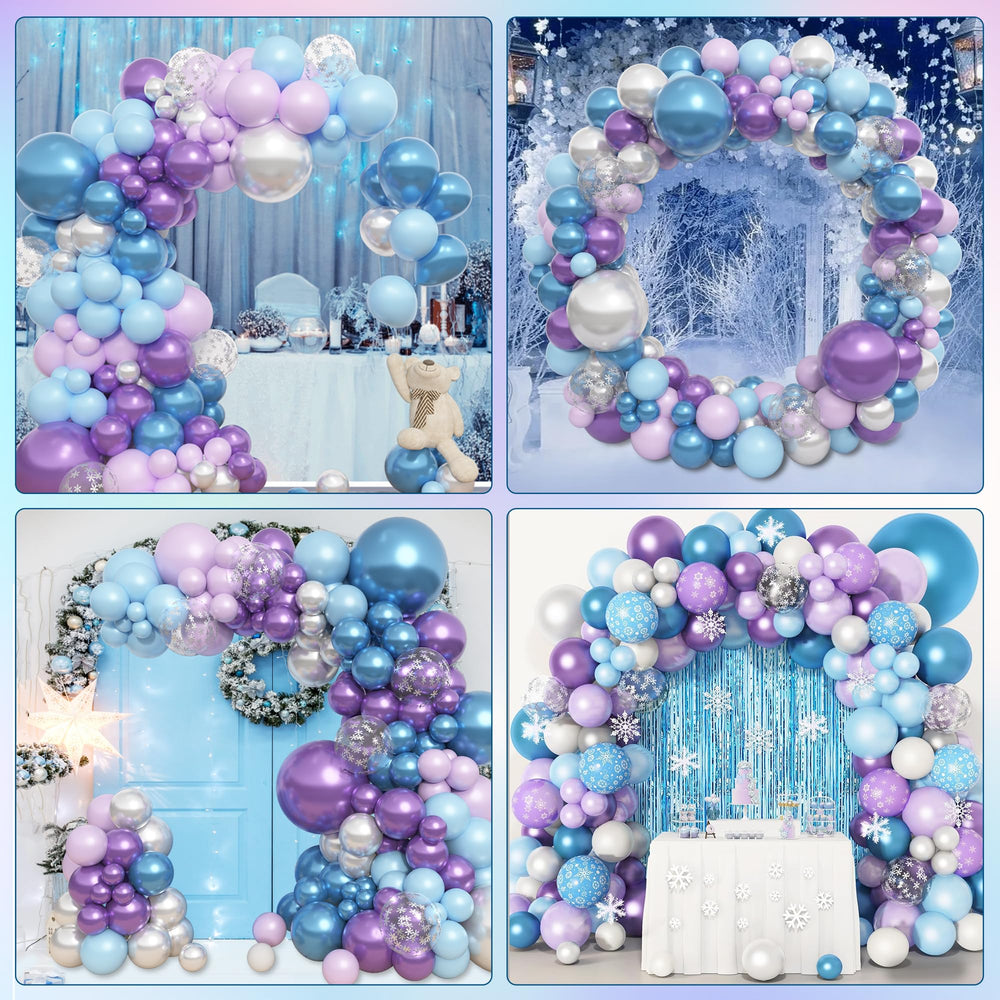 Amandir snowflake balloons evoke a winter wonderland vibe for celebrations