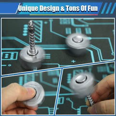 Amarlozn infinity cube keychain visible, portable fidget for quick on-the-go focus.