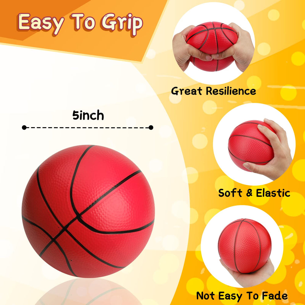 Amarlozn mini foam basketball 5in for pool play, soft and kid-friendly.