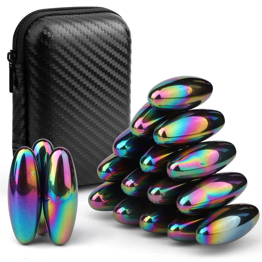 Amarlozn rattle magnets snake eggs 18pcs displayed for tactile play and focus
