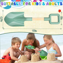 Amarlozn two-pack avocado-green shovels for outdoor fun and sandcastle building.