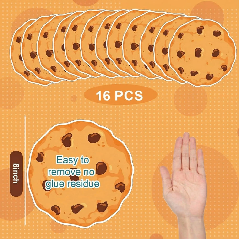 AmazingSpark large cookie sticker 8inch 16pack, bold visuals ideal for floor accents.
