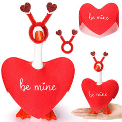 AmazingSpark valentines goose-costume-set enhances desk décor with a festive, romantic touch