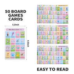 Ambercalm bingo cards with colorful patterns for quick marking