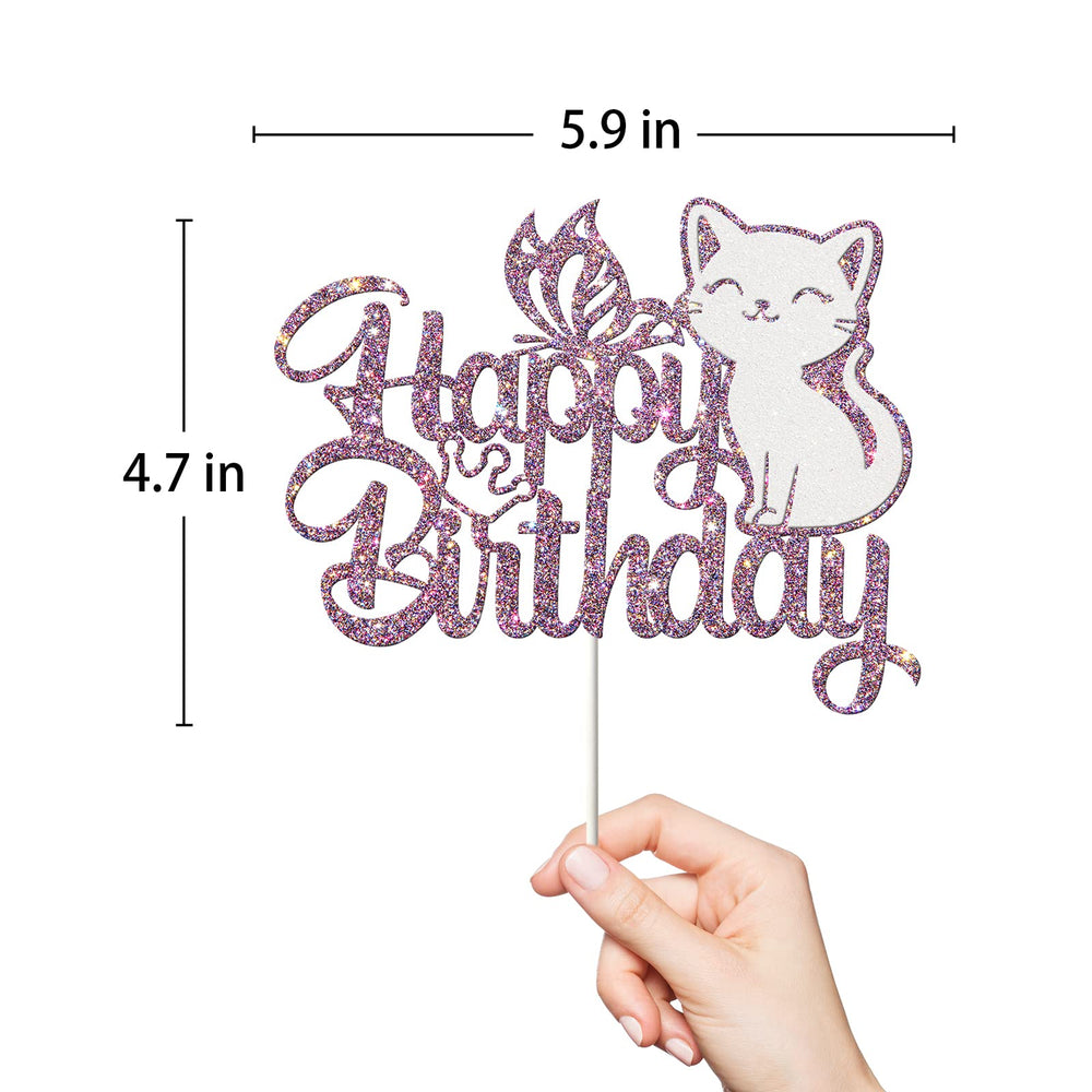 Ambishi kitten pawty topper creates playful kitten theme for cakes
