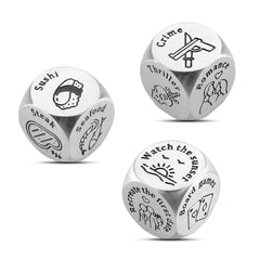 AMBREGRISSUN food decision dice set for couples, ideal for playful date nights and easy planning.