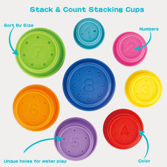 AMCHSURI bath spoons nesting play promotes fine motor skills
