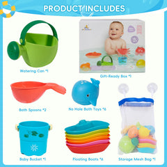 AMCHSURI no-hole bath toys reduce mold risk during bath fun