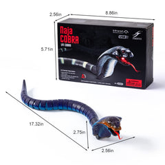 AMCHSURI blue cobra toy suits kids and cats for versatile fun.