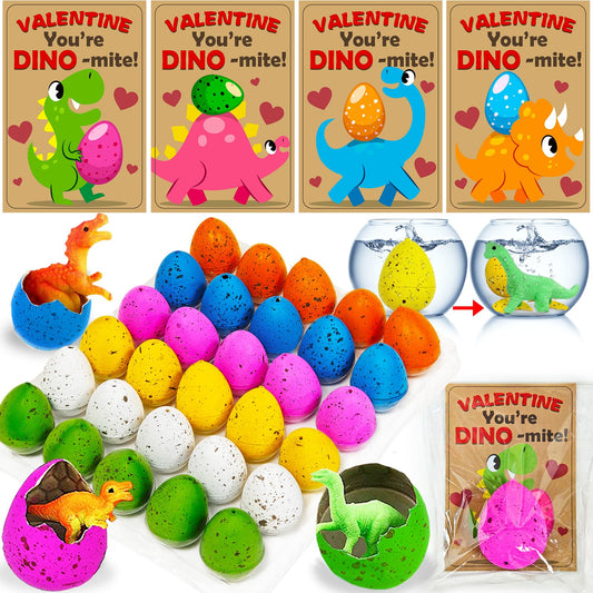 AMENON dinosaur egg hatching 30-pack offers a playful classroom surprise and a memorable Valentine's gift.