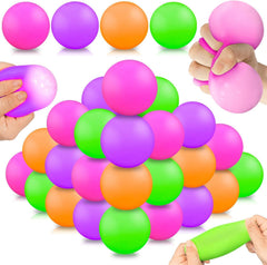 AMENON 24-pack Easter stress balls in mixed colors for egg hunts and prizes