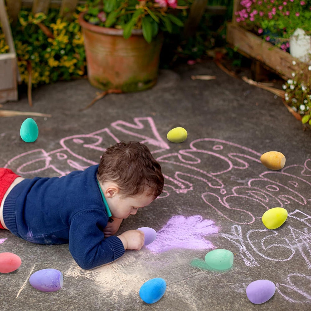 AMENON chalk on sidewalk for outdoor games and creative play.