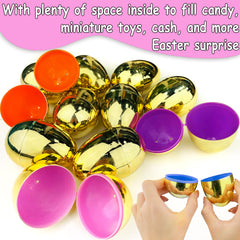 AMENON large fillable eggs with ample space for candy, toys, or cash