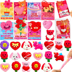 AMENON Mochi squishy heart design for tactile play and valentines gifts