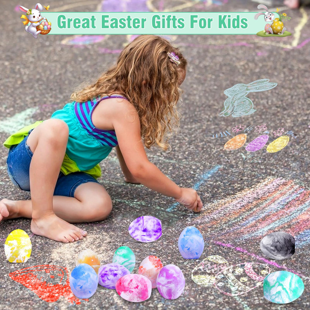 AMENON chalk eggs used as party favors for kids' celebration