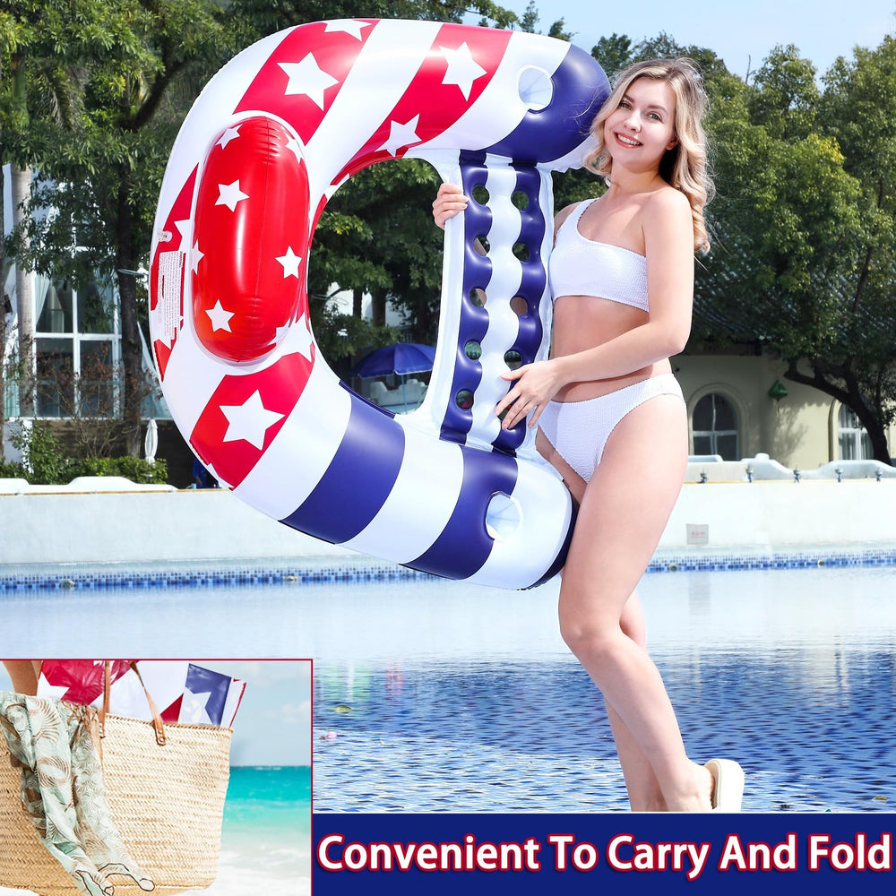 AMENON patriotic floats set ready for 4th of July pool parties