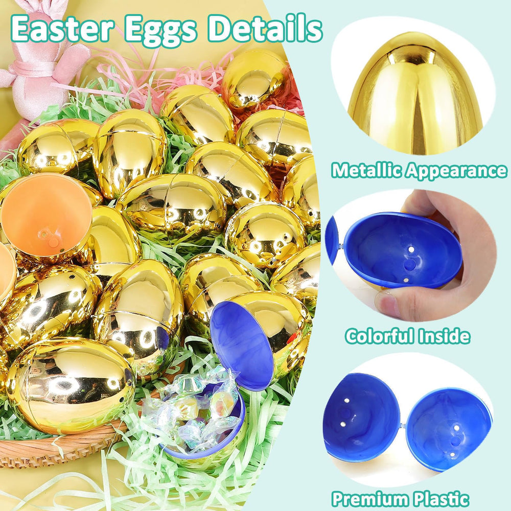 AMENON's reflective gold surface Easter egg adds excitement to hunts.