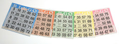 American Games 1000 Bingo paper cards in five colors for versatile group play.