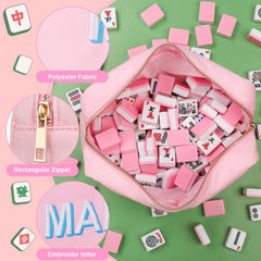 American Mahjong Tiles Bag travel-ready design fits in totes and backpacks
