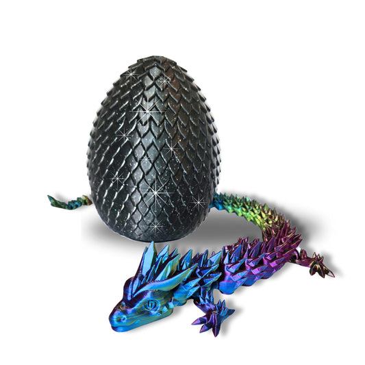 Amerimaker dragon articulated figure with detailed scales for display and imaginative play.